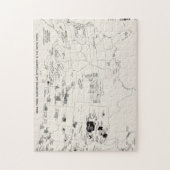 PUZZLE CARTE : INDIENS D'AMERIQUE 2 (Vertical)