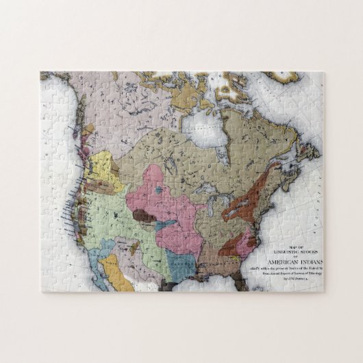 PUZZLE CARTE : INDIENS D'AMERIQUE 3 (Horizontal)