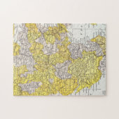 PUZZLE CARTE : L'ANGLETERRE ET LE PAYS DE GALLES (Horizontal)