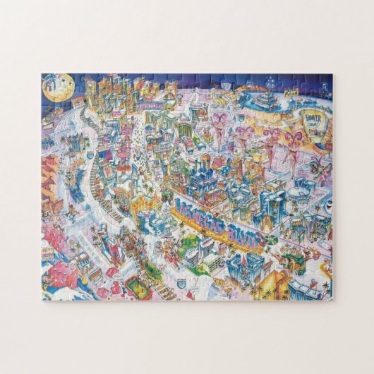 Puzzle Carte Las Vegas (Horizontal)