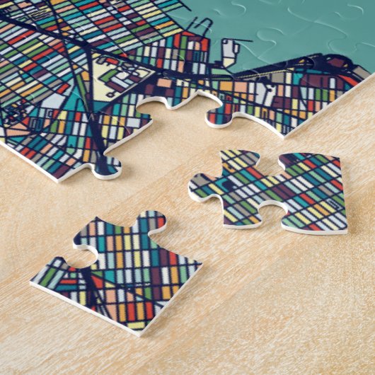 Puzzle Carte Manhattan New York (Côté)