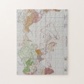 Puzzle Carte montrant les langues du monde (Vertical)