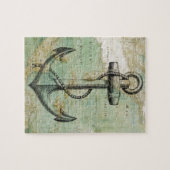 Puzzle Carte nautique antique avec l'Ancre (Horizontal)