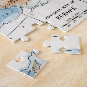 Puzzle Carte physique de l'Europe (1916) (Côté)