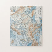 Puzzle Carte physique de l'Europe (1916) (Vertical)