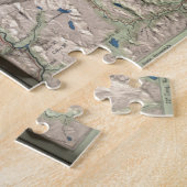 Puzzle Carte physique des Montagnes blanches Vintages (18 (Côté)