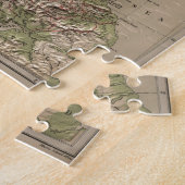 Puzzle Carte physique vintage de l'Ecosse (1880) (Côté)