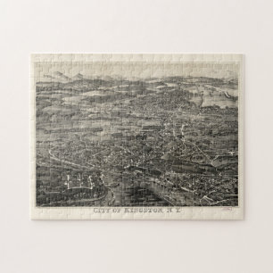 Puzzle Carte picturale Vintage de Kingston (1875)