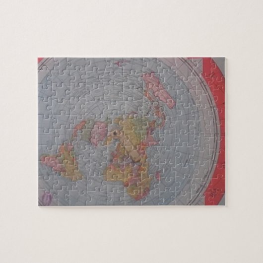 Puzzle Carte plate de la terre (Horizontal)