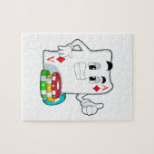 Puzzle Carte Poker avec jetons Poker (Horizontal)