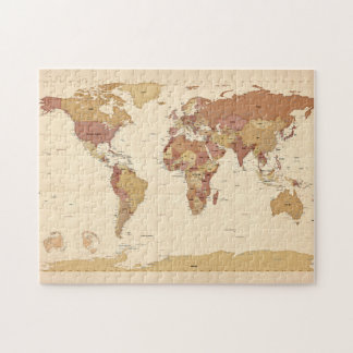 Puzzle Carte politique de la carte du monde