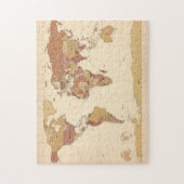 Puzzle Carte politique de la carte du monde (Vertical)