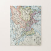 Puzzle Carte politique de l'Asie (1916) (Vertical)