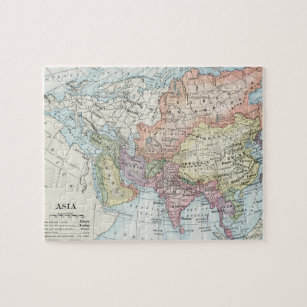 Puzzle Carte politique de l'Asie (1916)
