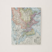 Puzzle Carte politique de l'Asie (1916) (Vertical)