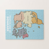 Puzzle Carte politique du Danemark (Horizontal)