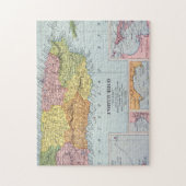 PUZZLE CARTE : PORTO RICO, 1900 (Vertical)