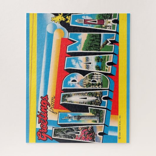 Puzzle Carte postale Alabama de voeux (Vertical)