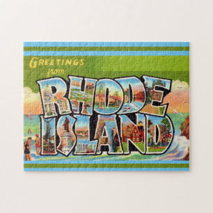 Puzzle Carte postale ancienne de Rhode Island 11x14