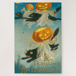 Puzzle Carte postale de Halloween vintage fantaisiste, 19
