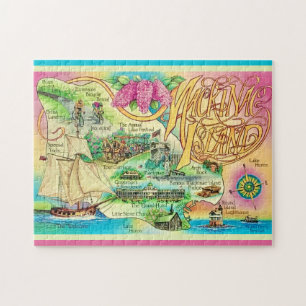 Puzzle Carte postale de l'île Mackinac