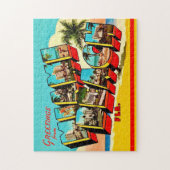 Puzzle Carte postale de Miami Beach 11x14 (Vertical)