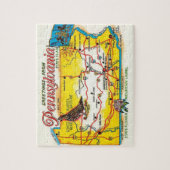 Puzzle Carte postale de Pennsylvanie (Vertical)
