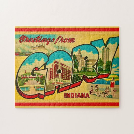 Puzzle Carte postale de vœux Gary Indiana (Horizontal)