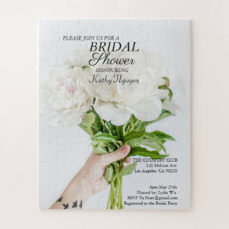 Puzzle Carte postale Invitation de douche nuptiale