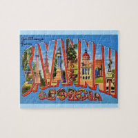 Carte postale Savannah Georgia 8x10