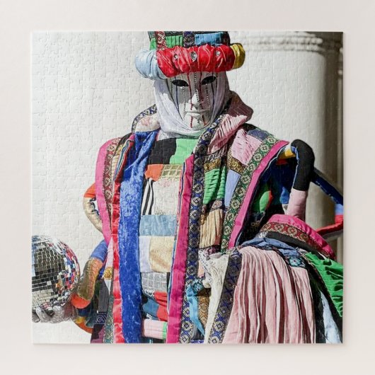 Puzzle Carte postale Venezia Carnivale aux couleurs spect (Vertical)