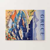 Puzzle Carte postale vintage Athènes Grèce (Horizontal)