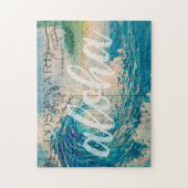 Puzzle Carte postale Vintage Hawaï Wave (Vertical)