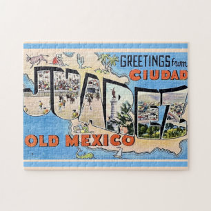Puzzle Carte postale vintage Juarez Mexico