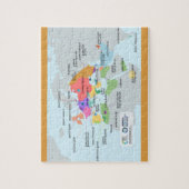 Puzzle Carte recadrée des langues juives (Vertical)