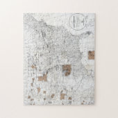 PUZZLE CARTE : RÉSERVATIONS, 1888 (Vertical)