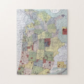 PUZZLE CARTE : RÉSERVATIONS, 1892 (Vertical)