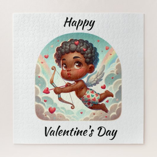 Puzzle Carte Saint Valentin de charme Cupid (Vertical)