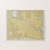 Puzzle Carte Santiago Chili (1987) (Horizontal)