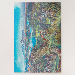 Puzzle Carte Sky Panorama du parc national de Yellowstone