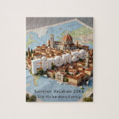 Puzzle Carte souvenir de voyage à Florence Italie  (Vertical)