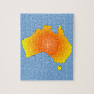 Puzzle Carte Sunny Australie