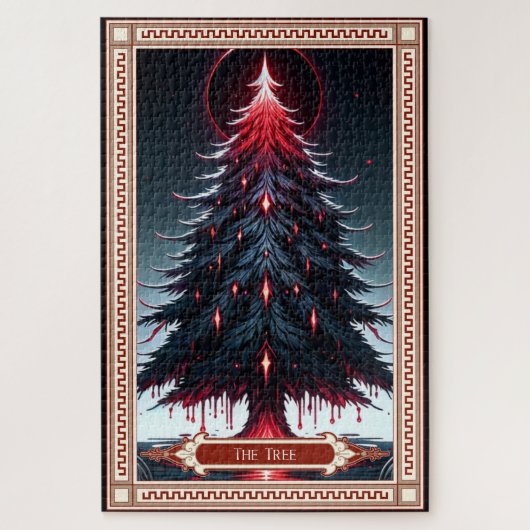 Puzzle Carte Tarot Arbre de Noël (Vertical)