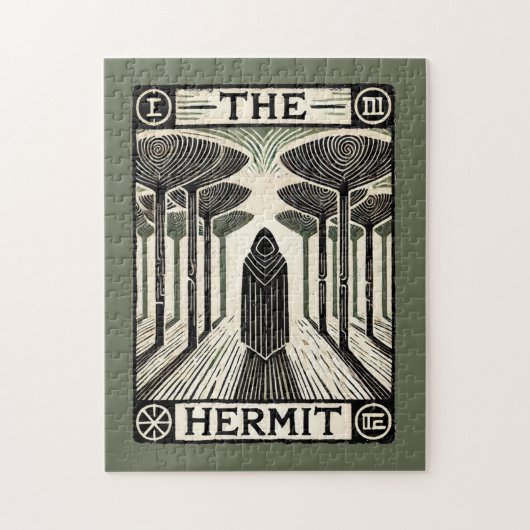 Puzzle Carte Tarot Hermit (Vertical)