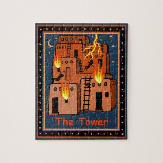 PUZZLE CARTE TAROT - LA TOUR (Vertical)
