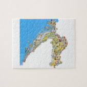 Puzzle Carte touristique de la Croatie, mapa de (Horizontal)