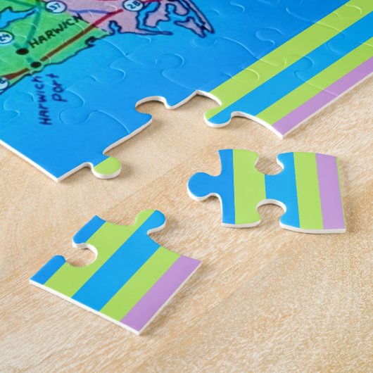 Puzzle Carte touristique Old Cape Cod (Côté)