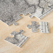 Puzzle Carte vintage d'Angleterre et d'Irlande (1631) (Côté)