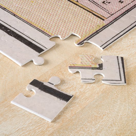 Puzzle Carte vintage d'Athènes Grèce (1901) (Côté)