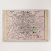 Puzzle Carte vintage d'Athènes Grèce (1901) (Horizontal)